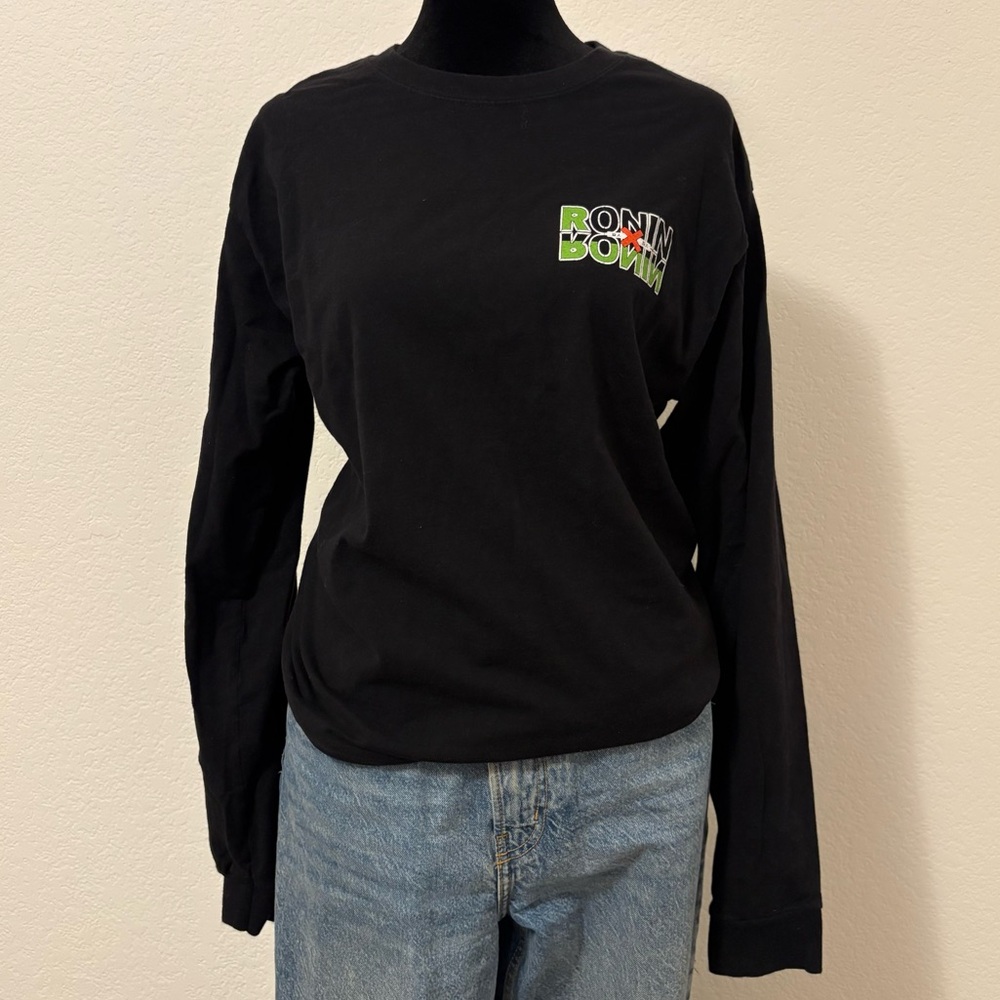 Black Long Sleeve Graphic Tee